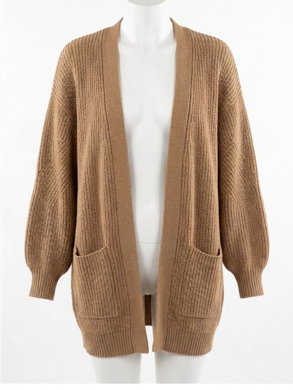Aritzia Wilfred Free Unwind Cardigan in Tannin - Size Small (EUC) Cozy Brown Tan